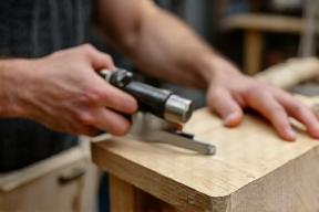 Hand crafting furniture detail