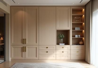 Image of bespoke living room cabinet